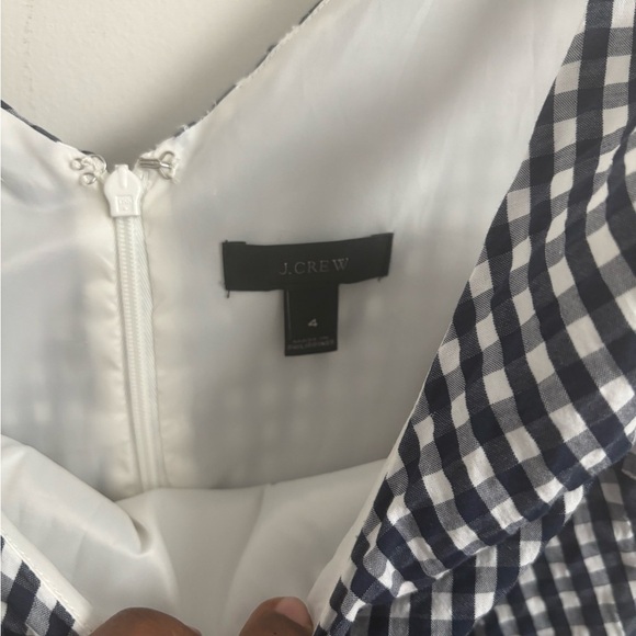 Milkmaid Coquette Gingham Midi Dress Ruffle Hem Tie Waist Academia Cottagecore - Picture 5 of 7